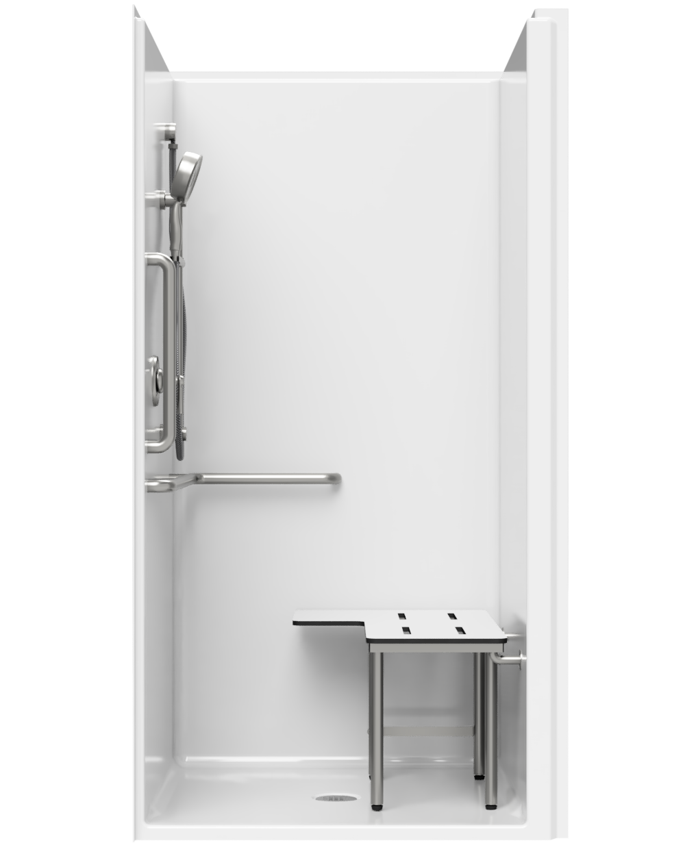 fcrb shower slide 28㎝ white Ella Liberty 60 in. x 36 in. x 77 in. AcrylX 1-Piece Shower